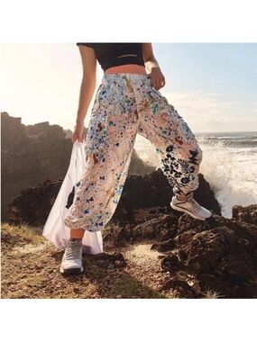 Free People Movement FP  Color Burst Hike Pants in Pacific Coast joggers Small